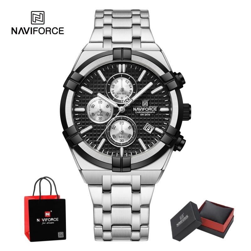 Luxury Watch Men - Reloj de cuarzo cronógrafo para hombre