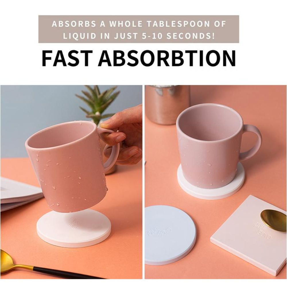 Nueva posavasos de diatomita d - Marble Coaster Set reseña y precio