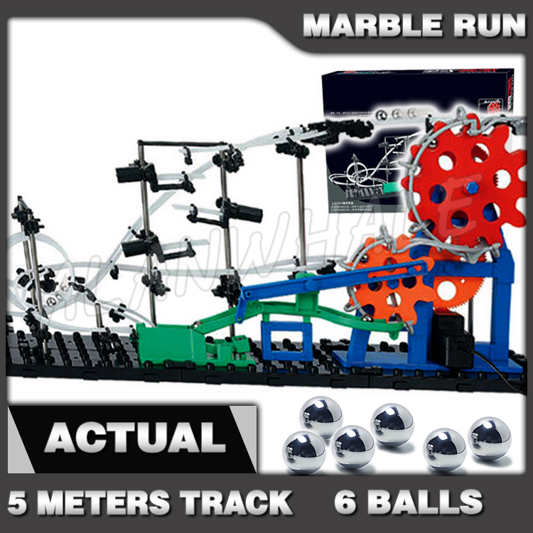 Riel de 560cm, engranaje de ca - Marble Coaster Set reseña y precio