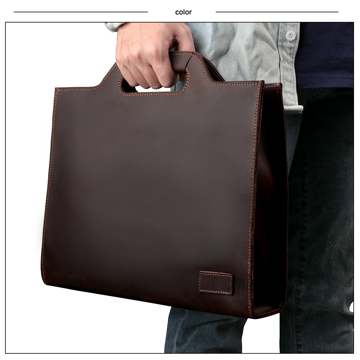 Bolso para ordenador portátil  - Leather Briefcase reseña y precio